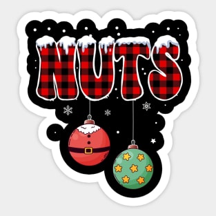 Chest Nuts Christmas Matching Couple Chestnuts Sticker